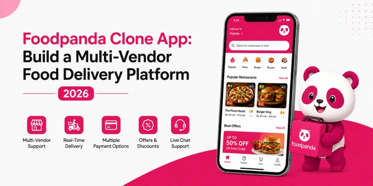 Foodpanda Clone App Multi-Vendor Food Delivery Platform 2026