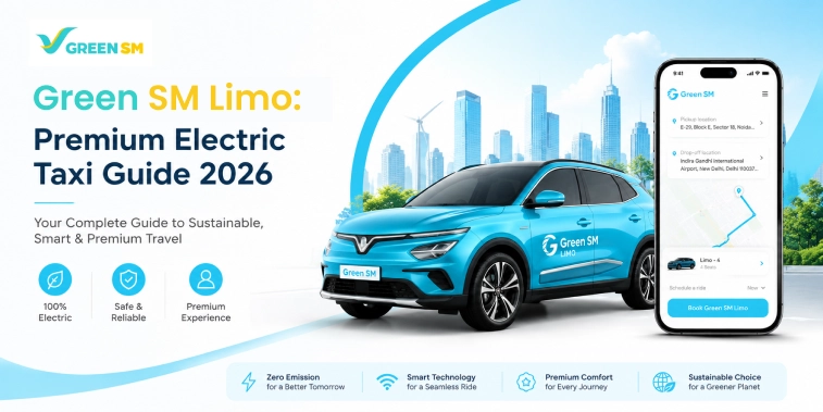Green SM Limo Premium Electric Taxi Service 2026