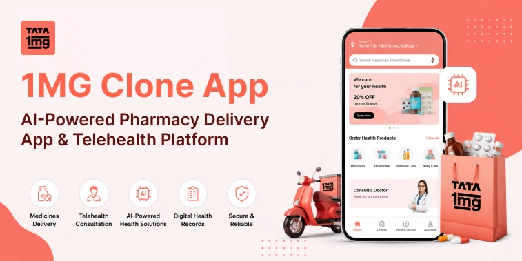 1MG Clone App AI Pharmacy Delivery and Telehealth Platform