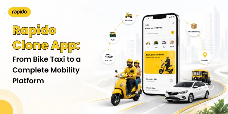 Rapido Clone App: From Bike Taxi to a Complete Mobility Platform