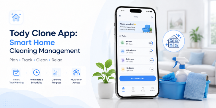 Tody Clone App Smart Home Cleaning Management