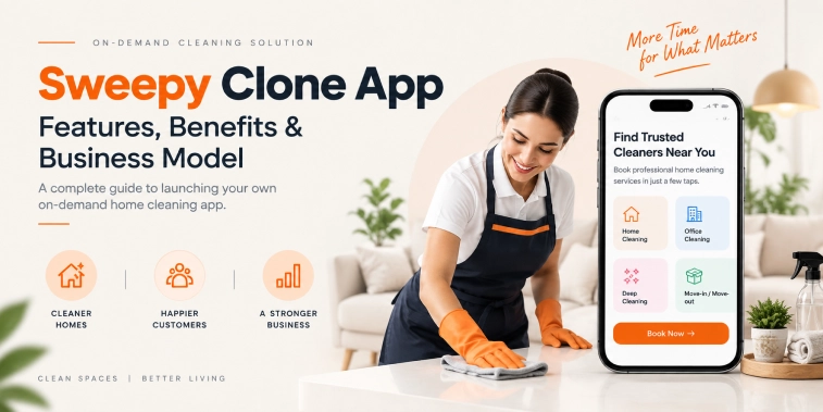 Sweepy Clone App for home cleaning schedules, chore management, and task tracking